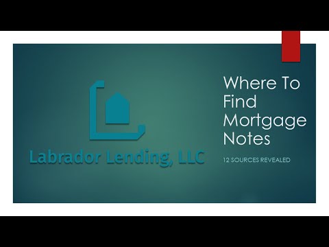 Where To Receive Mortgage Notes