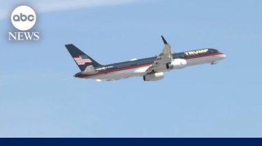 Trump’s airplane leaves Palm Sea journey World Airport for Unique York