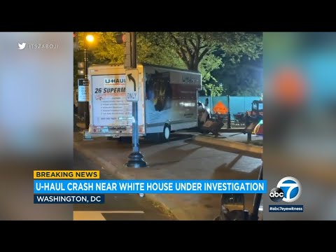 Man crashes U-Haul into safety barrier shut to White Home