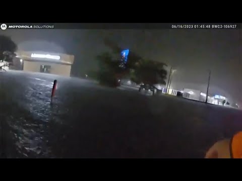 Bodycam video captures Florida deputy, man sucked into drainage pipe all over rescue