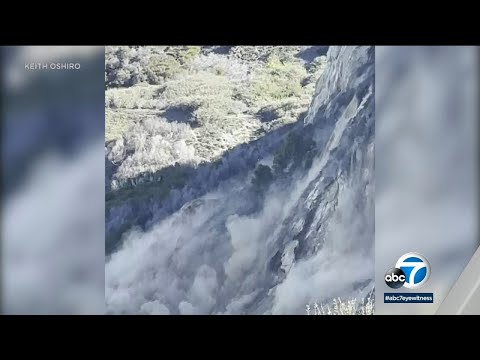 Huge landslide captured on video in Palos Verdes Estates