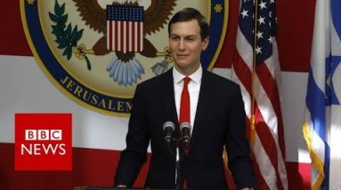 Jared Kushner speaks at the outlet cermony of the US embassy in Jerusalem- BBC Files
