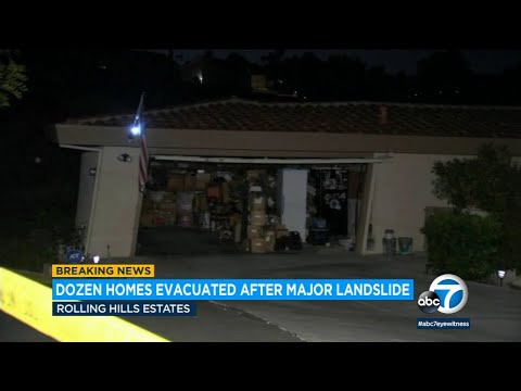 Landslide forces 12 homes to evacuate in Rolling Hills Estates
