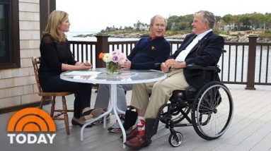 Glance Jenna Bush Hager And George W. Bush Enlighten Family With George H.W. Bush | TODAY