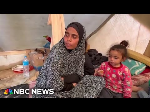 ‘We’re dying of hunger’: Palestinian mother describes dire stipulations in Rafah camp