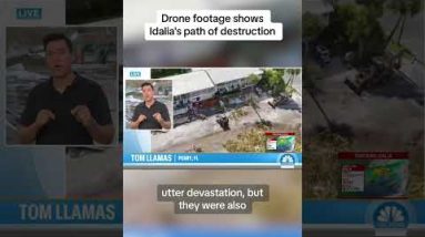 Drone pictures reveals Idalia’s direction of destruction