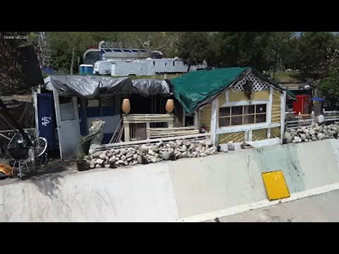 Homeless man builds complete home along Arroyo Seco subsequent to 110 Throughway